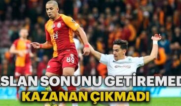 Galatasaray fırsat tepti