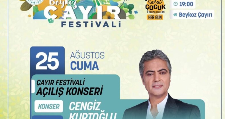 Beykoz Çayır Festivali Başlıyor