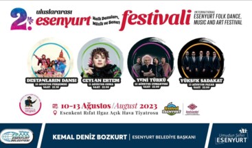 2. Uluslararası Esenyurt Halk Dansları Müzik ve Sanat Festivali Başlıyor