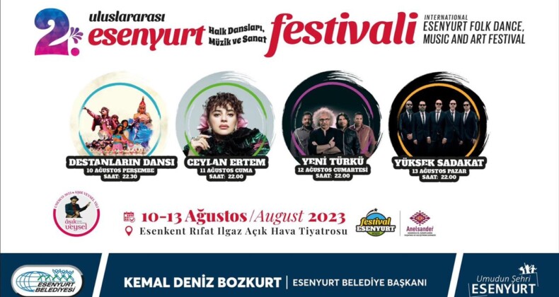 2. Uluslararası Esenyurt Halk Dansları Müzik ve Sanat Festivali Başlıyor