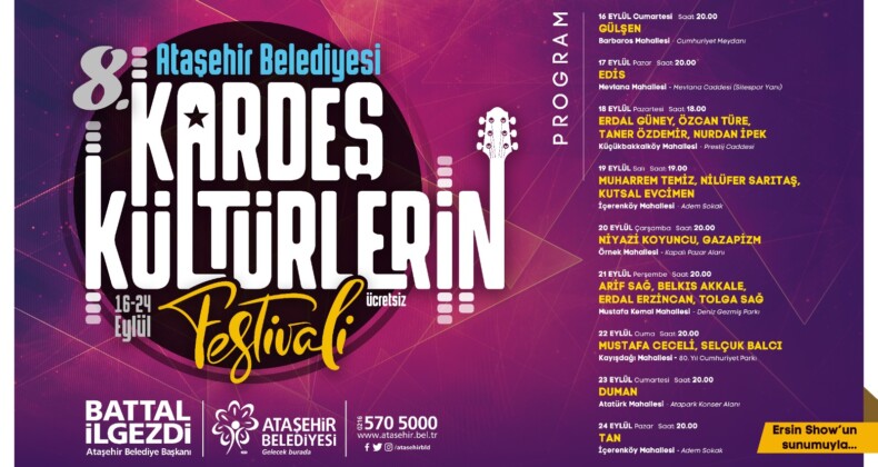 Ataşehir’de 6.Kardeş Kültürlerin Festivali Başlıyor