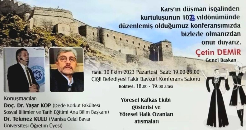 İzmir’de Kars’ın Kurtuluşu Etkinliği Yapılacak