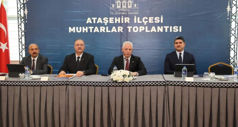 Ataşehir İlçesinde Muhtarlar Toplantısı