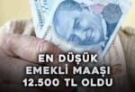 En düşük Emekli Maaşı 12.500 TL Oldu