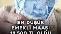 En düşük Emekli Maaşı 12.500 TL Oldu